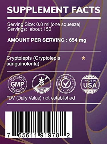 Cryptolepis sanguinolenta dried root and tincture ingredients
