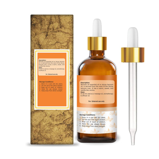 Crysalis Benzoin Oil amber liquid ideal for DIY blends and diffusion