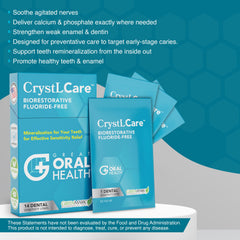 Nano hydroxyapatite enamel remineralization concept graphic