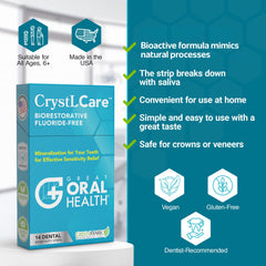 CrystLCare strips made in the USA, vegan and gluten-free