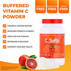 C-Salts Blood Orange powder with vegan organic label appeals to clean ingredient seekers.