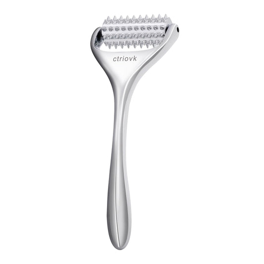 ctriovk Acupuncture Massage Roller - stainless steel handheld roller