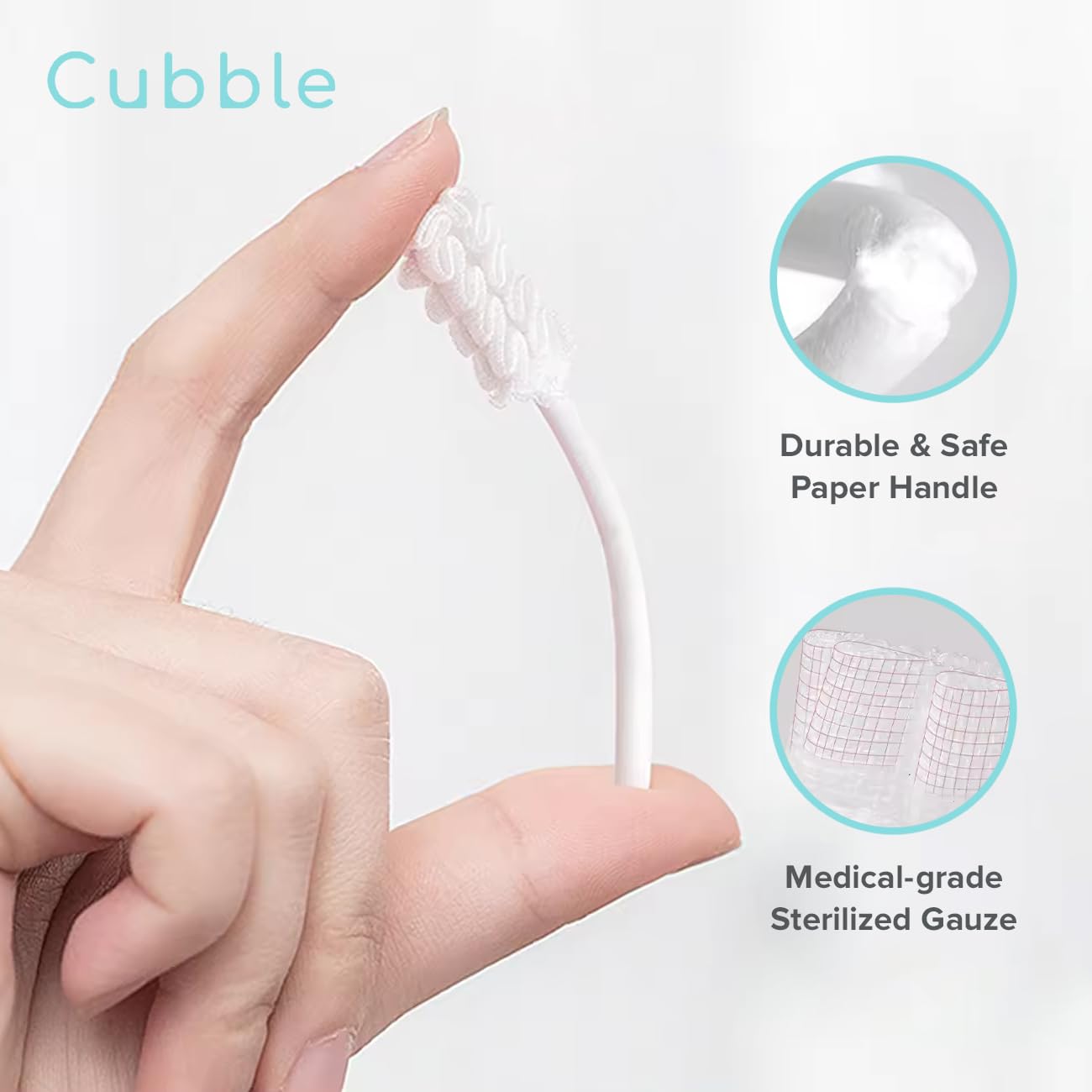 3D wave design for thorough cleaning on a baby tongue