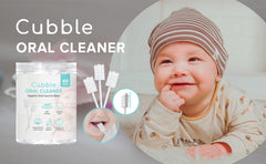 Illustration of early dental hygiene habits for babies