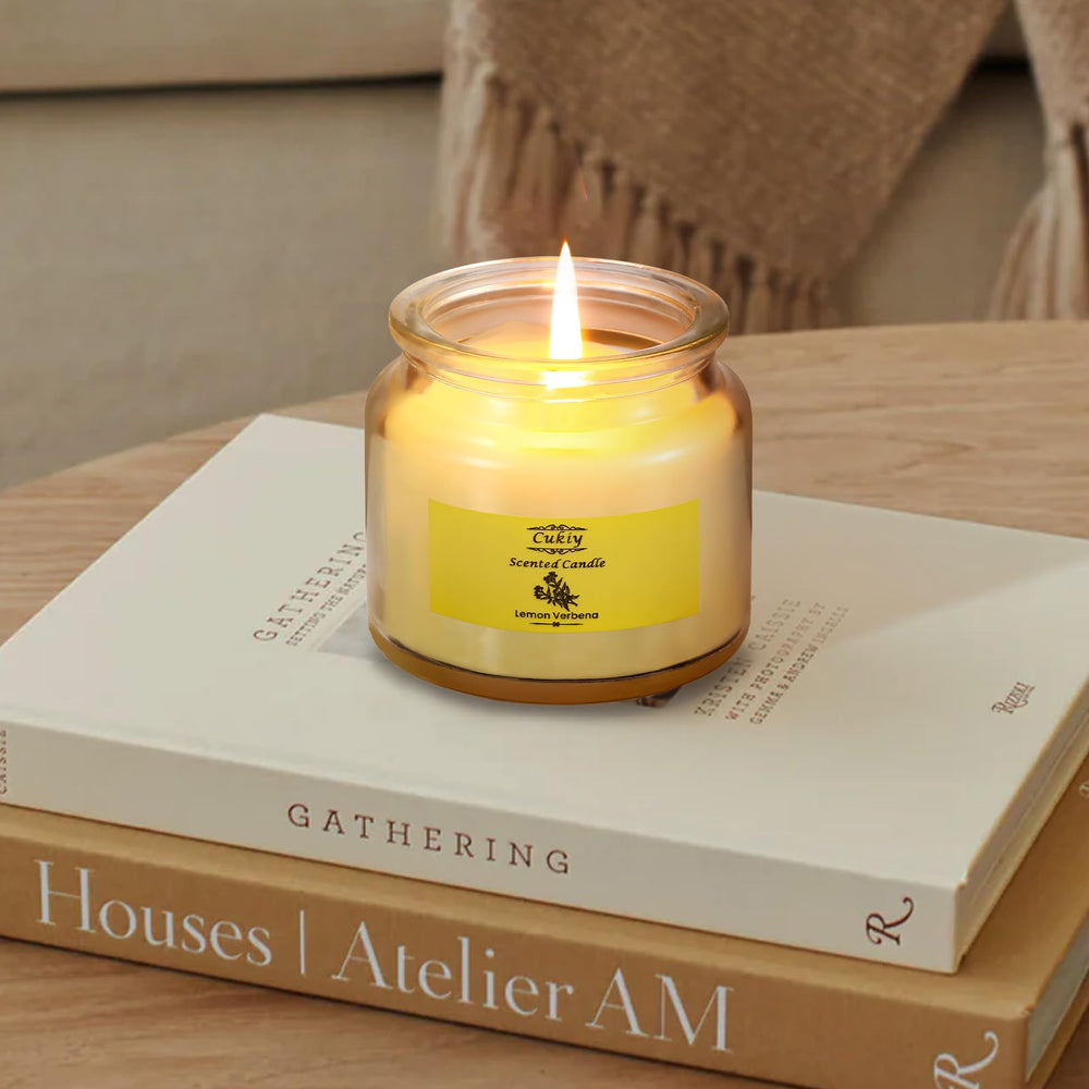CUKIY rose-glass-jar candle enhances romantic moments and self-care rituals.