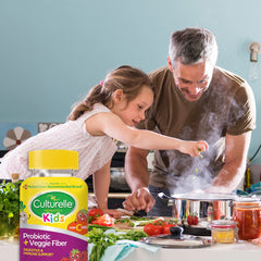 Ingredients and nutrition facts for Culturelle Kids Veggie Fiber Gummies