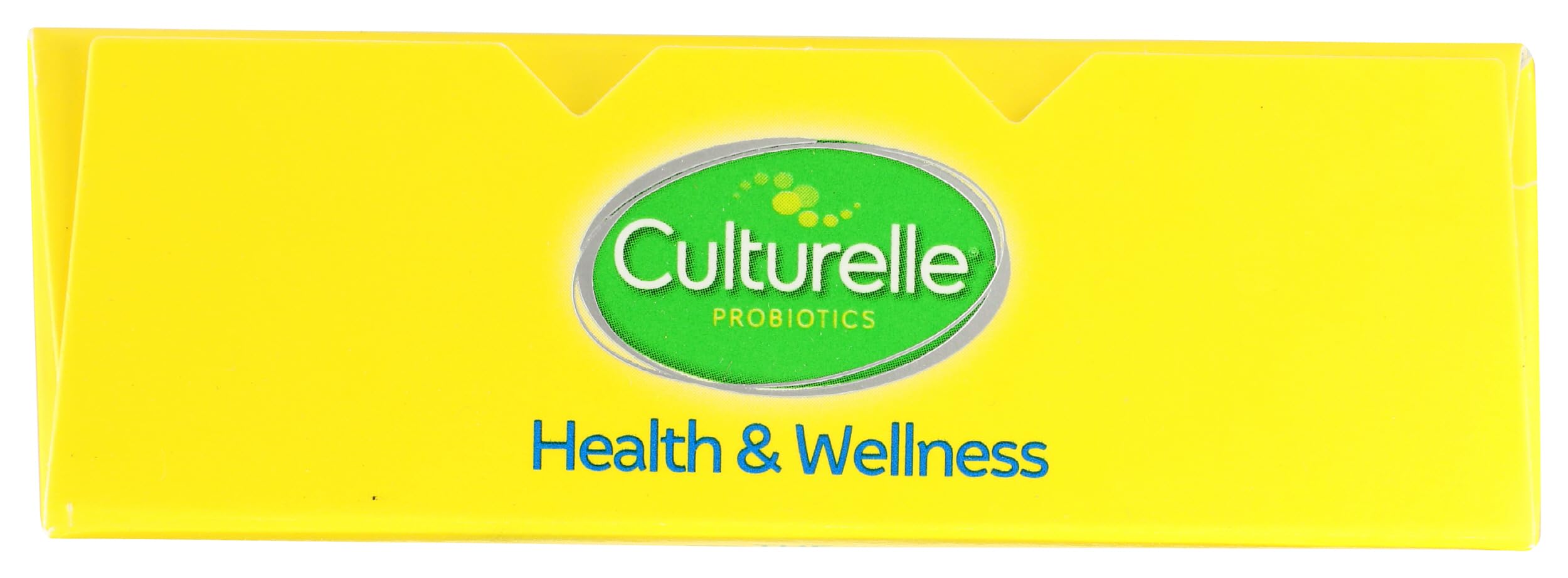 Close-up of vegetarian Culturelle probiotic capsules