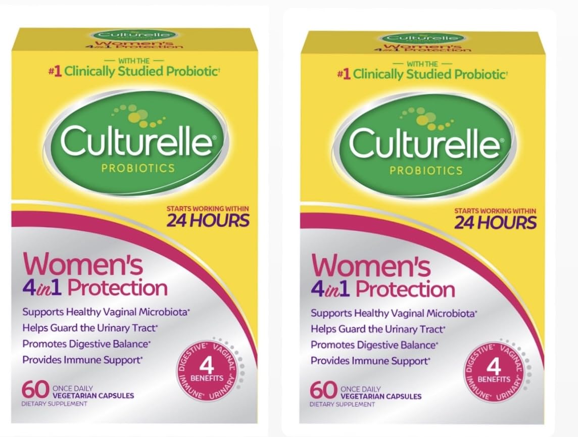 Culturelle Women’s Healthy Balance Probiotics bottle and packaging, 60-count 2-pack