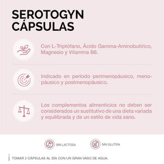 Product packshot of Serotogyn 60 capsules