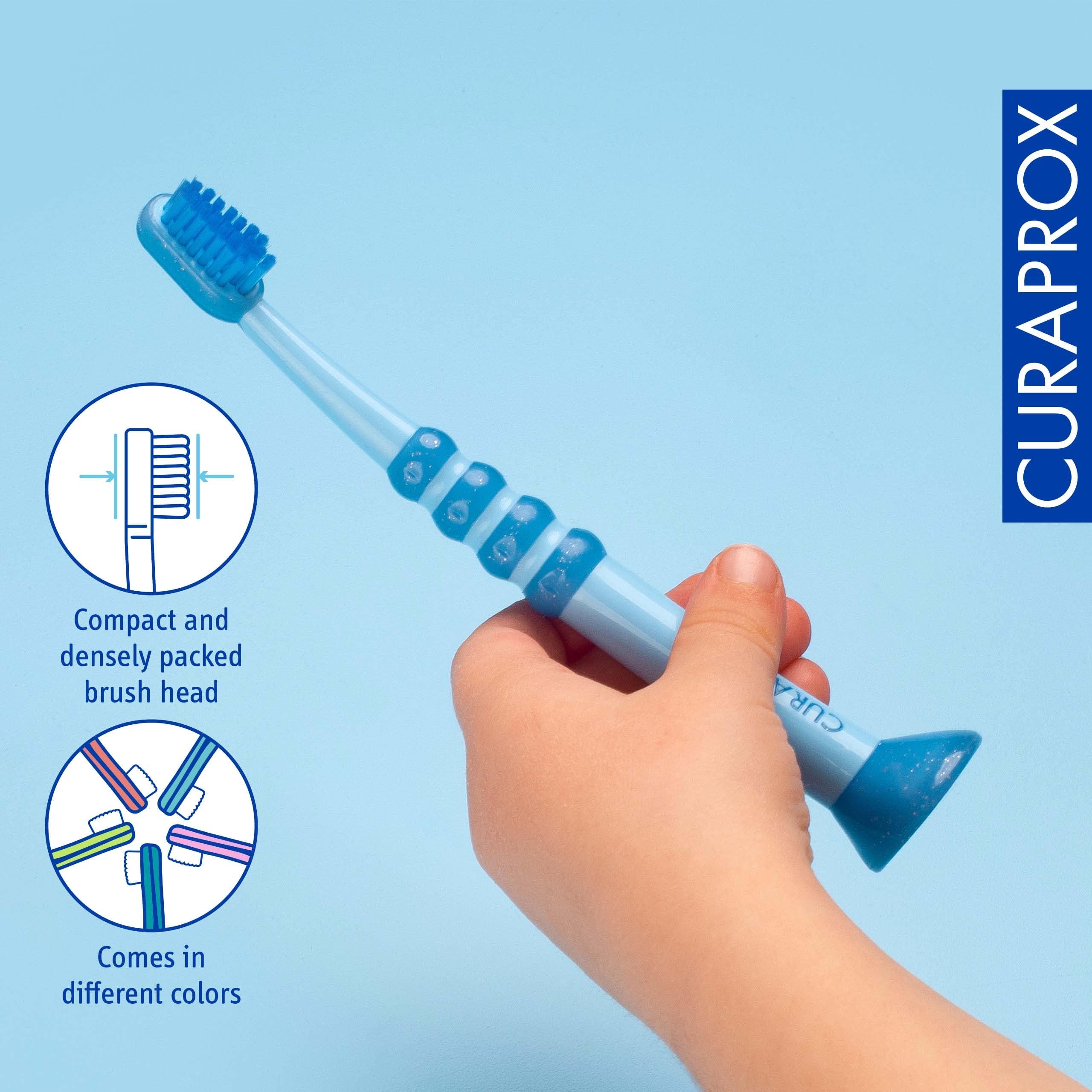 Ultra-soft bristles close-up designed for tender gums