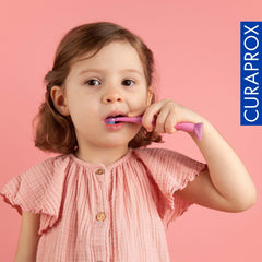 Single pack packaging of Curaprox baby toothbrush