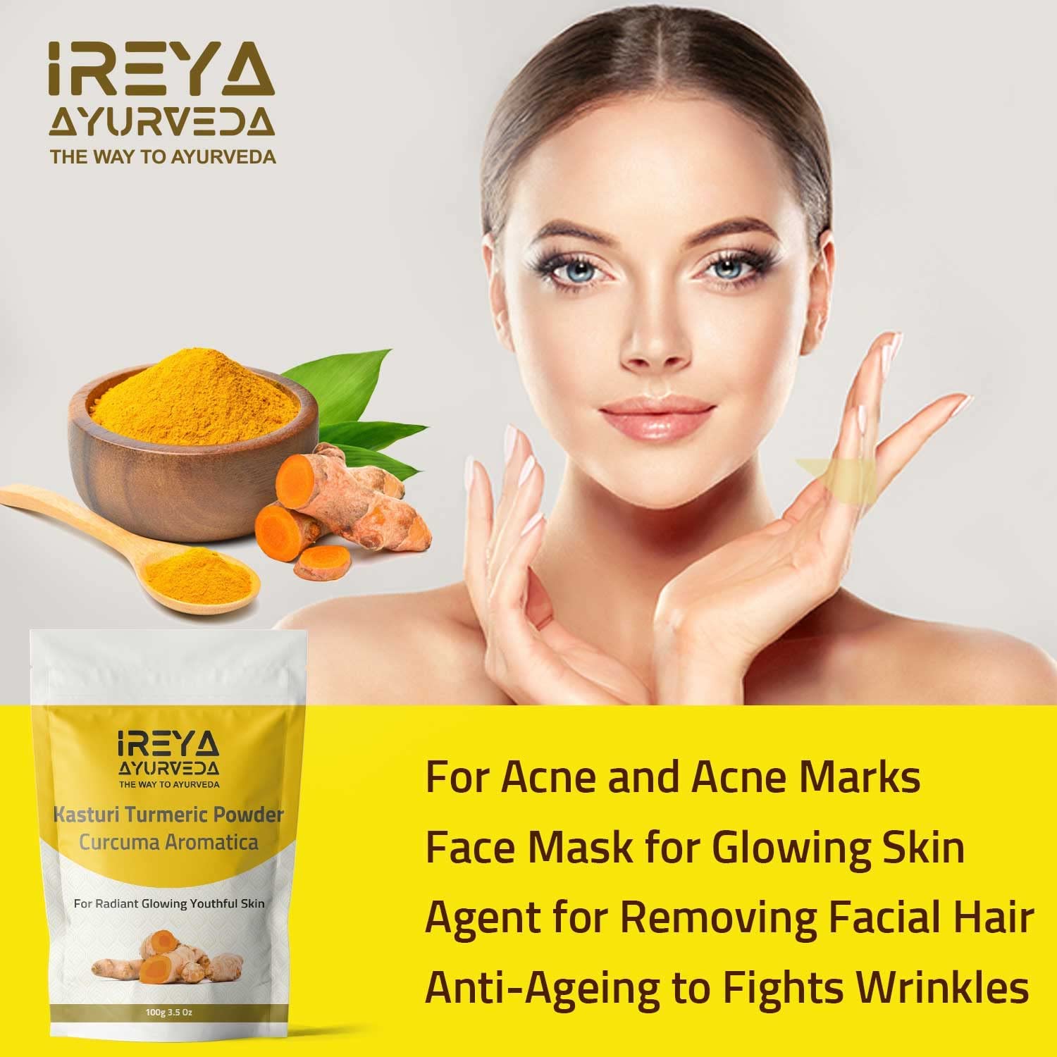 Curcuma Aromatica (Kasturi Manjal) powder