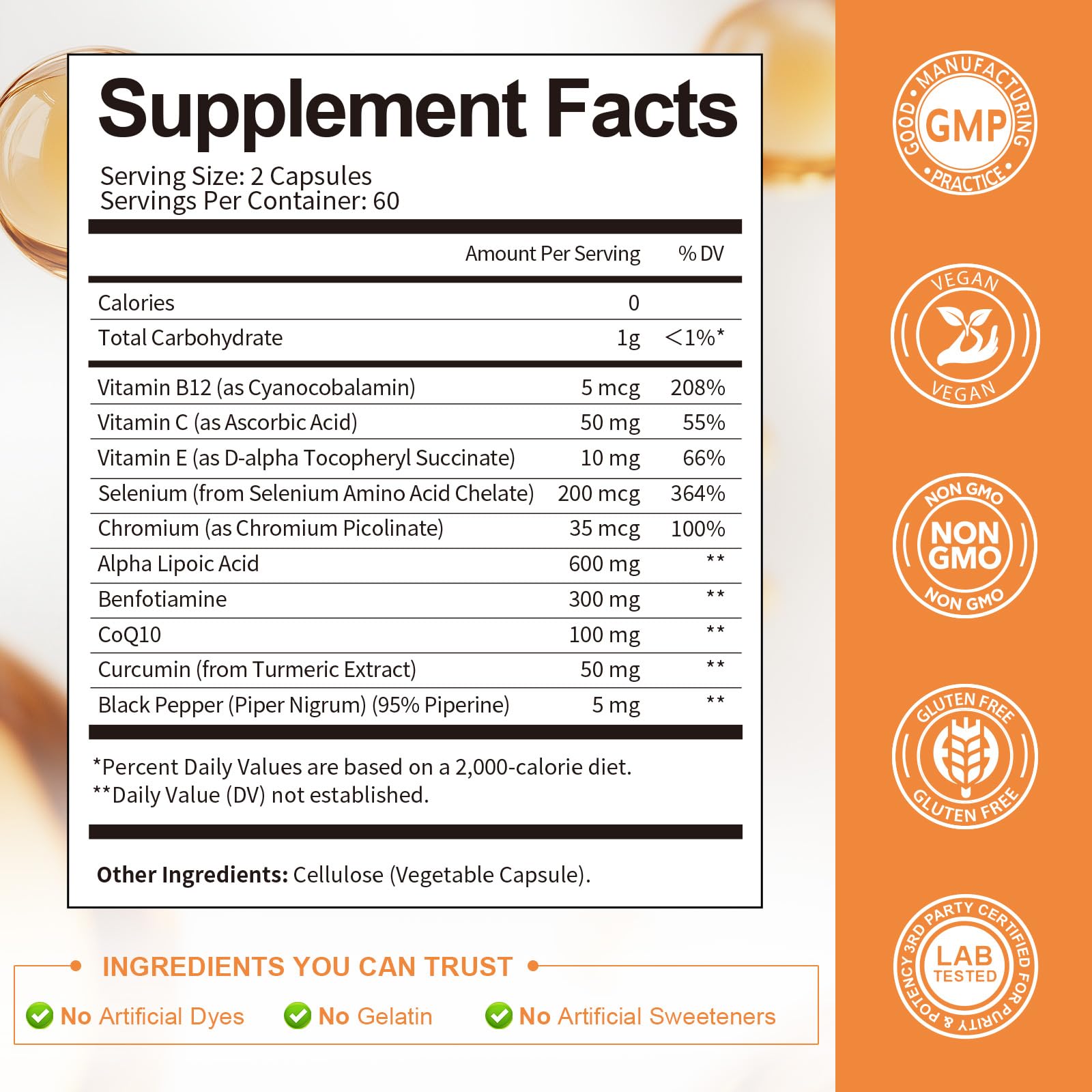 Curcumin and black pepper for enhanced absorption