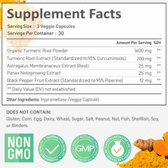 Graphic illustrating 95% curcuminoids and absorption benefits
