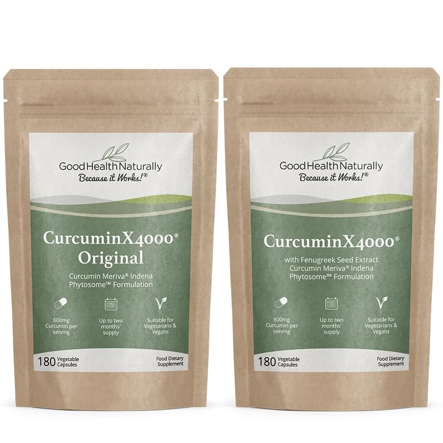 CurcuminX4000 with Fenugreek capsules – front view