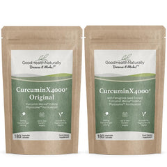 CurcuminX4000 with Fenugreek capsules – front view
