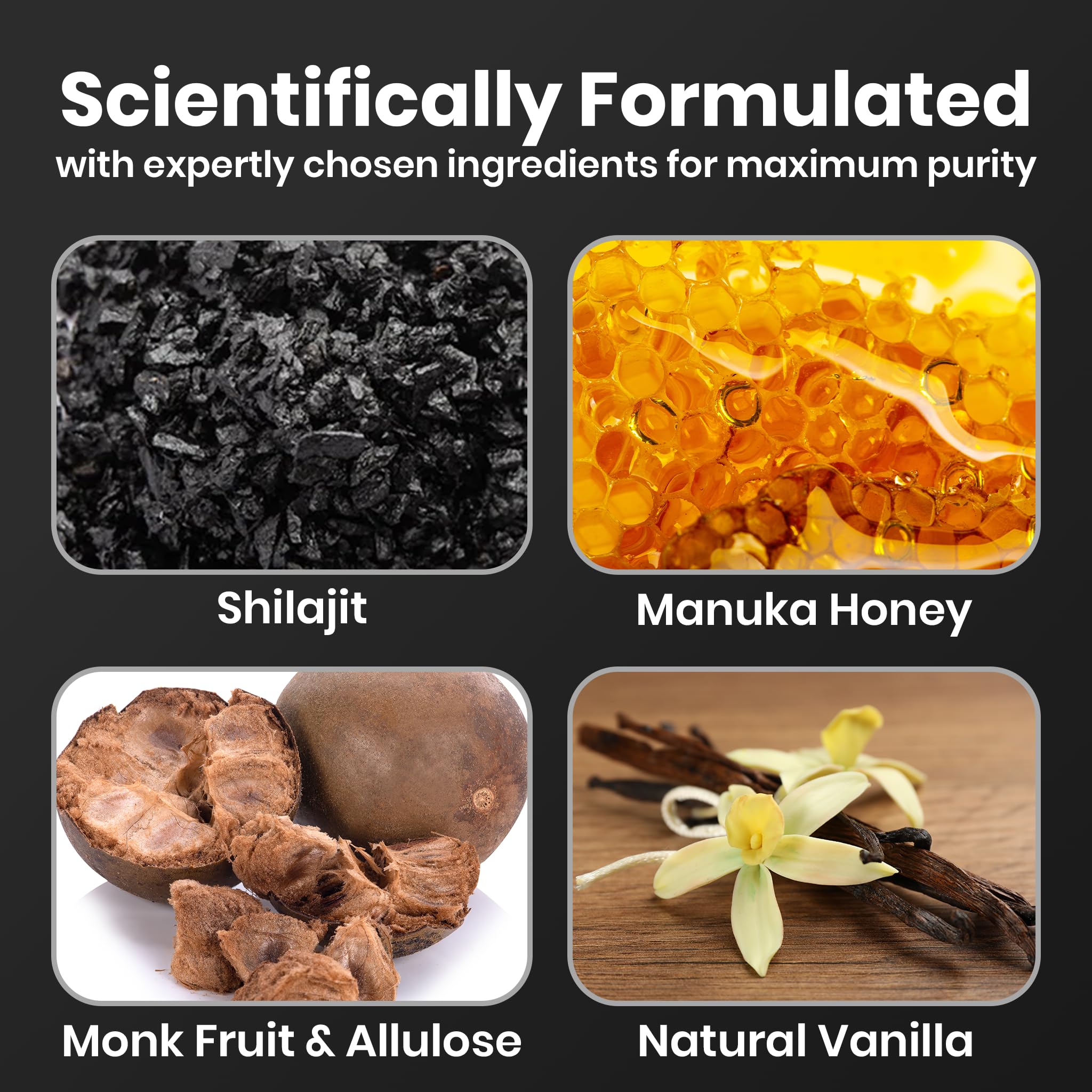 Gummies with organic Manuka honey jar