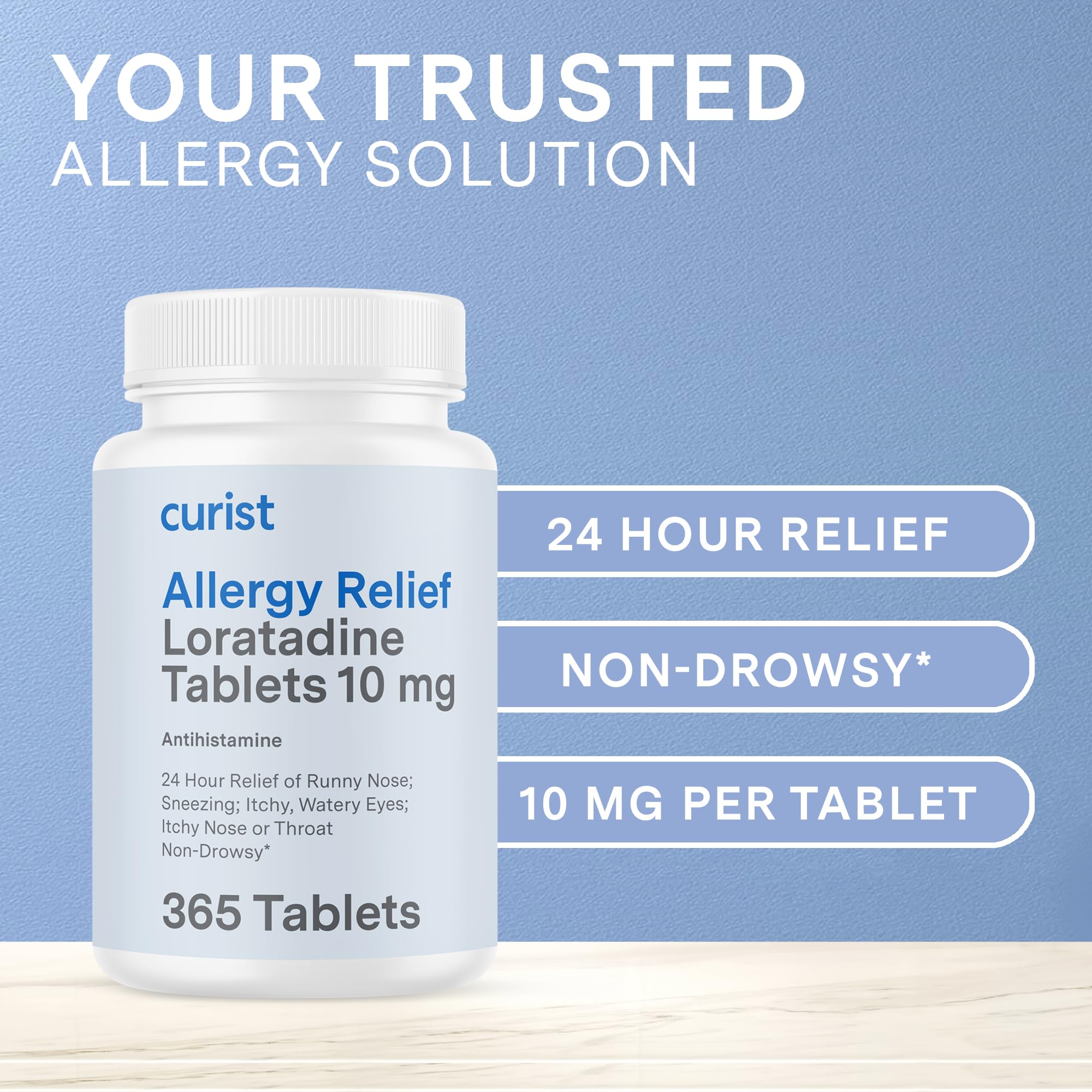 Curist Loratadine 10mg ideal for outdoor allergy moments.