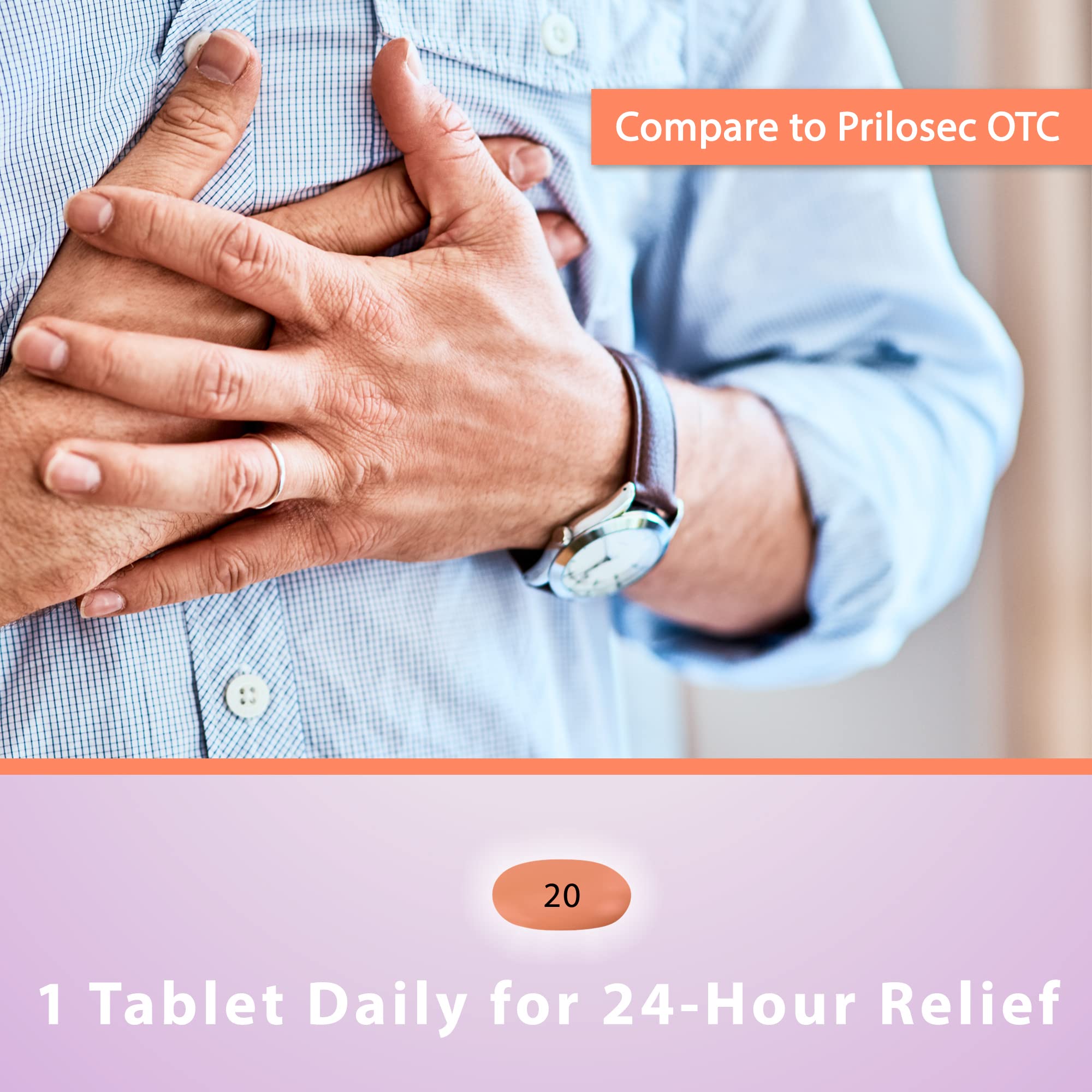 Close-up of smooth coated Curist 20mg tablet for easy swallowing