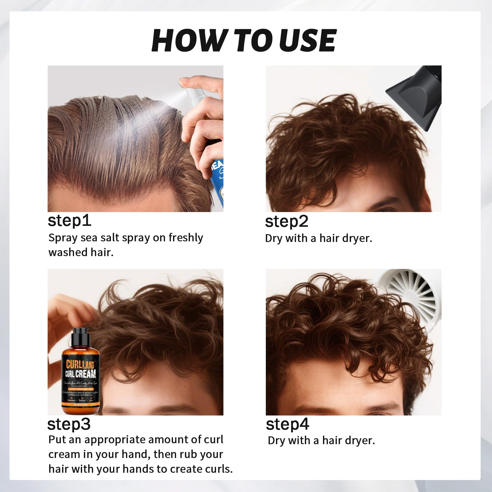 Curlland Curl Cream hydration to reduce dryness without greasiness