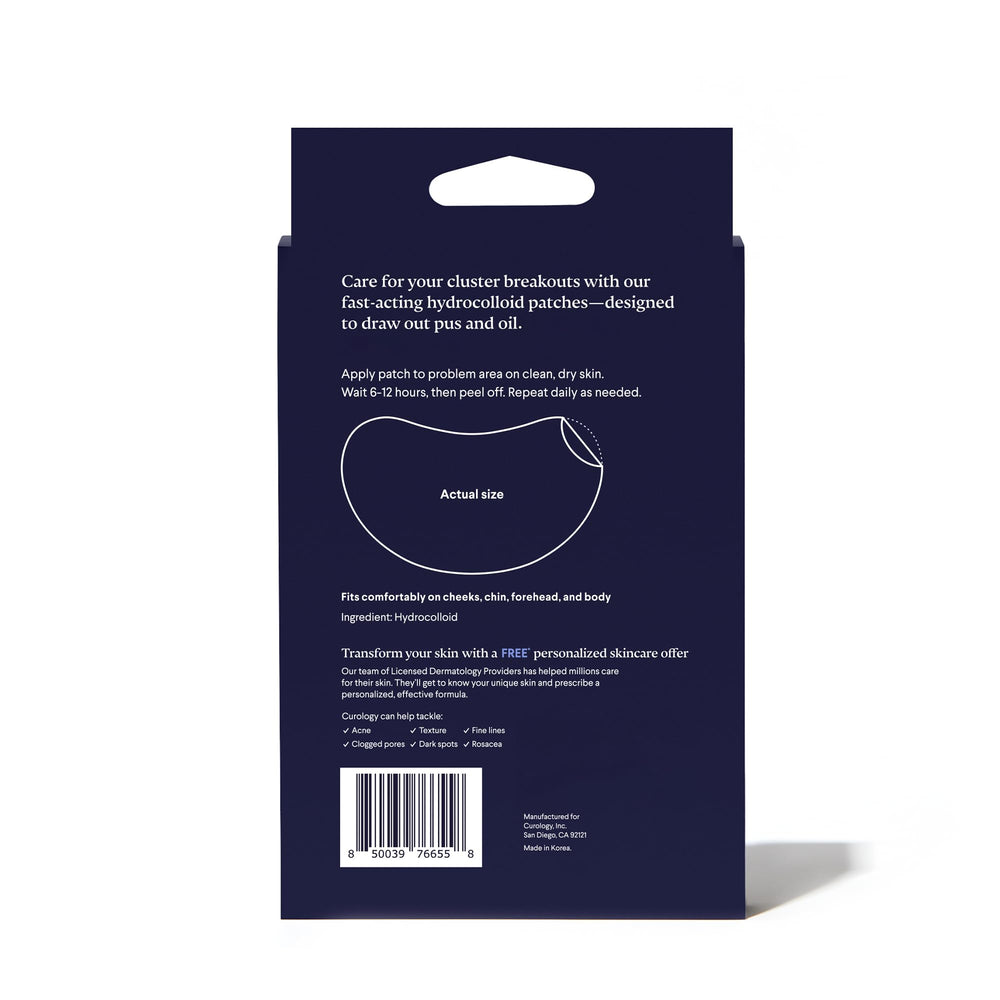Curology Emergency Spot Patch Clusters 14-count pack for breakout management