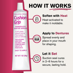Mess-free application of Cushion Grip without mixing