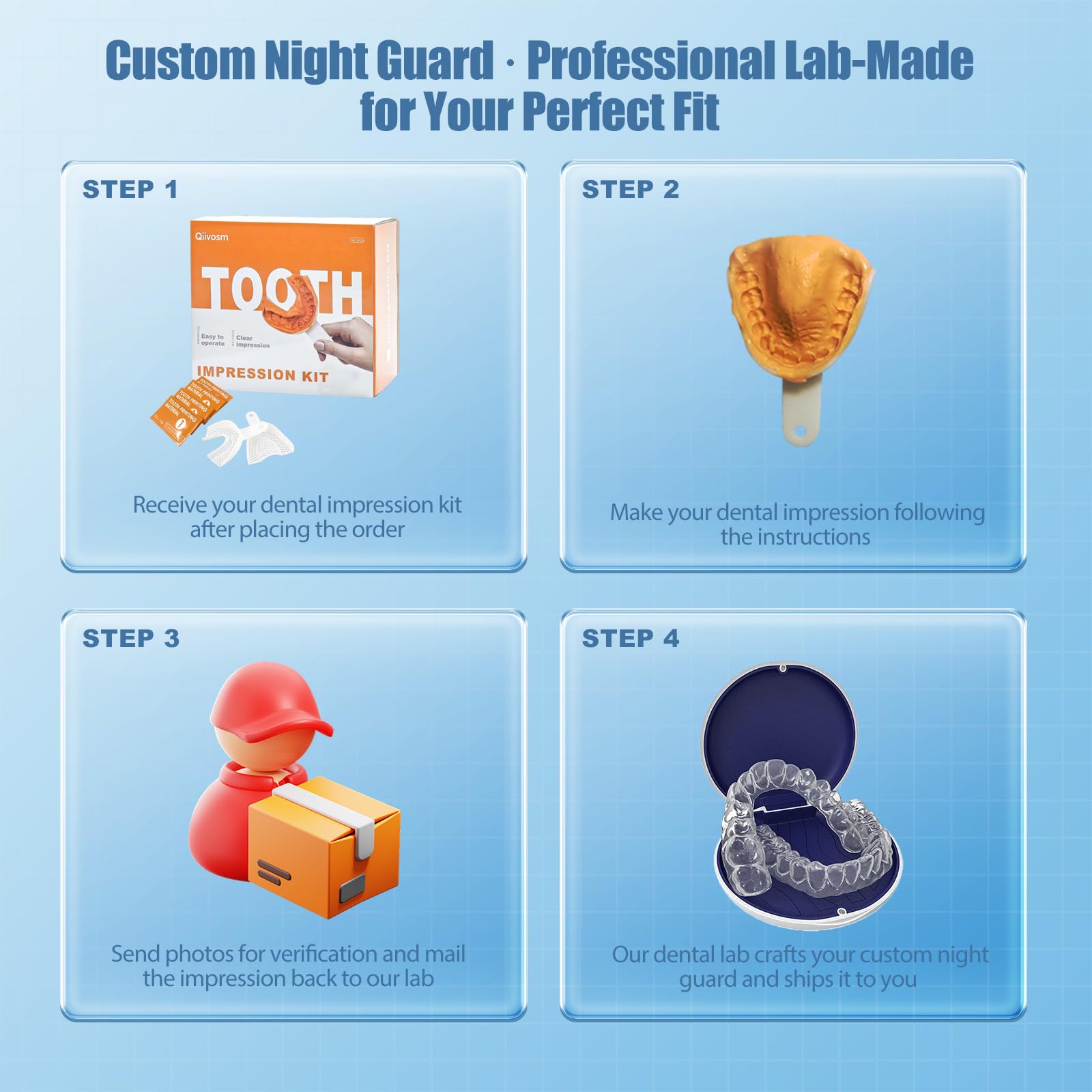 Custom mouth guard for bruxism and teeth grinding