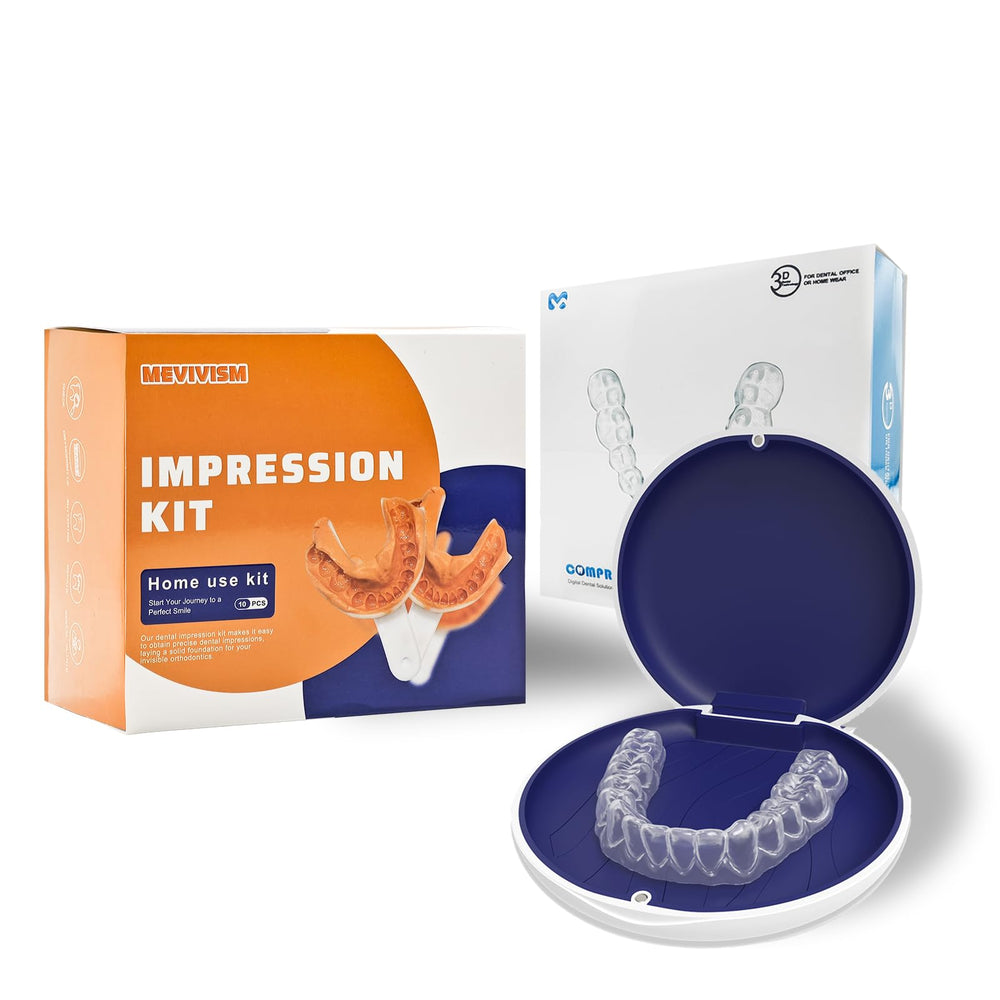 Front view of custom night guard designed for bruxism and teeth grinding