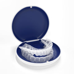 Custom retainer and night guard crafted by a dental lab