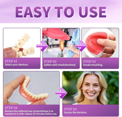 Moldable and reusable denture components for customization