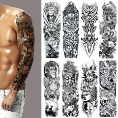 CUTELIILI Halloween arm tattoo dragon sleeve for bold pool party looks