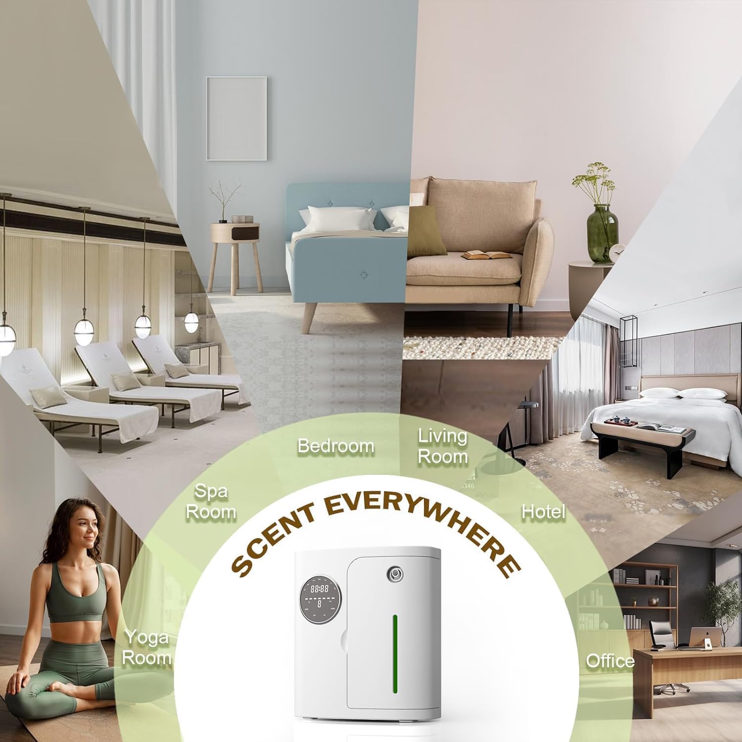 CVRAW waterless diffuser nebulizing tech creates a pure, dry aroma mist.