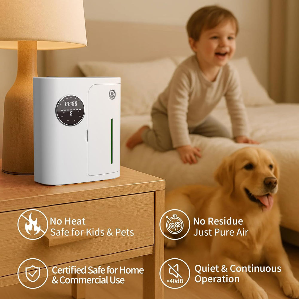 CVRAW waterless diffuser white design complements modern interiors.