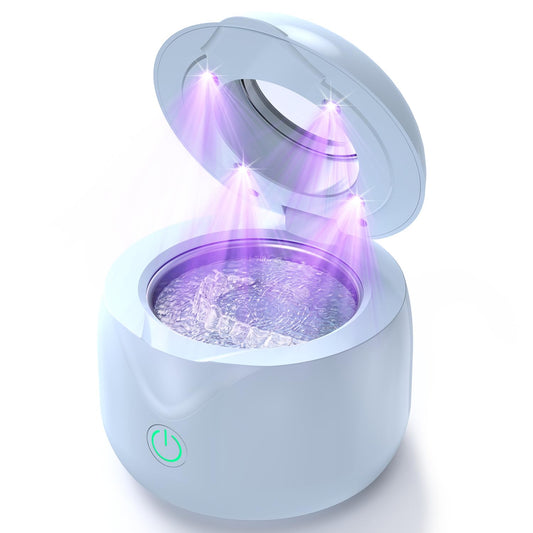 CXRUY Ultrasonic Retainer Cleaner blue exterior front view