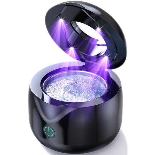 CXRUY Ultrasonic Retainer Cleaner black exterior with control panel