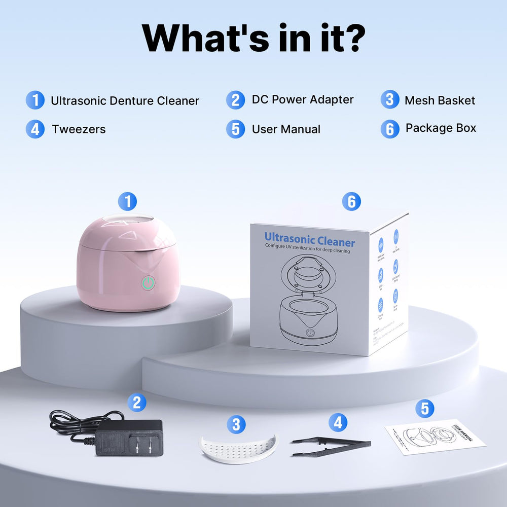 Gift-ready pink CXRUY cleaning device with packaging