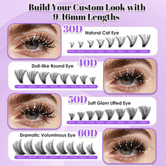 CyanoooGenesis precision tweezers ensure clump-free application for smooth DIY lash application.