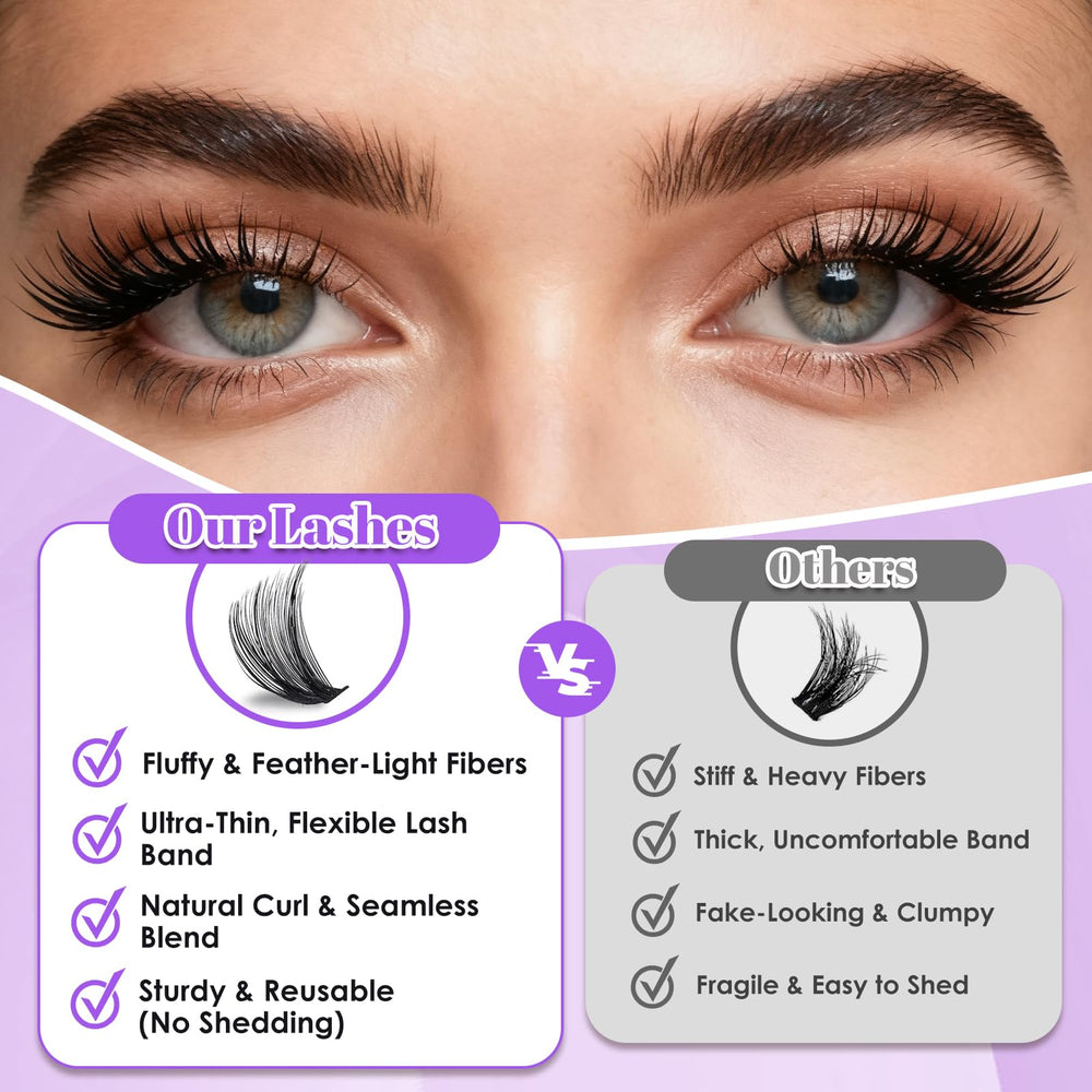 CyanoooGenesis ultra-soft mink-like PBT lashes feel lightweight and skin-friendly.