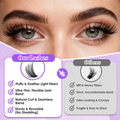 CyanoooGenesis ultra-soft mink-like PBT lashes feel lightweight and skin-friendly.