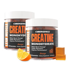 Cybergenics Creatine Monohydrate Gummies bottle on white background