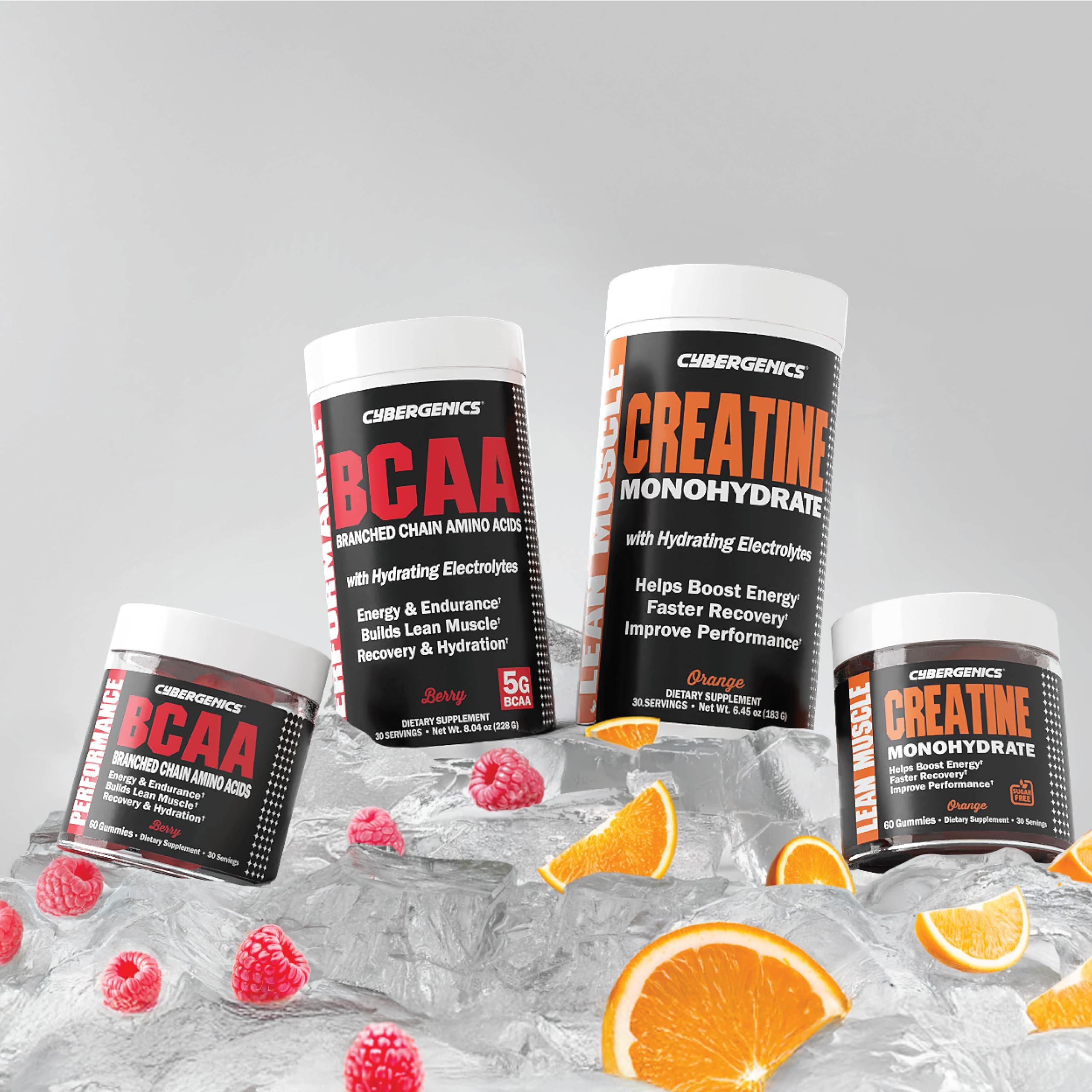 Active lifestyle scene with gummies and gym equipment