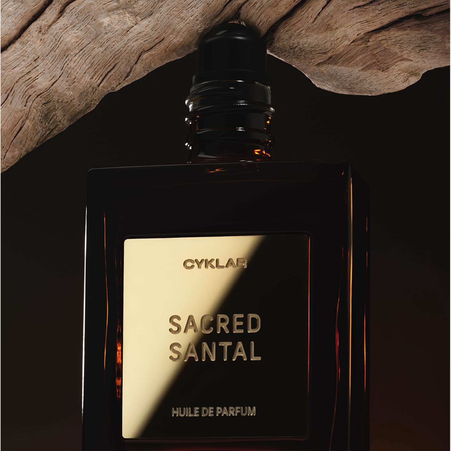 Front close-up of CYKLAR perfume oil bottle