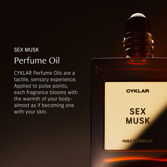 Close-up of the precise rollerball applicator for CYKLAR Sex Musk