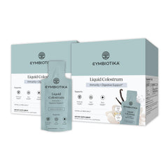 CYMBIOTIKA Liquid Colostrum bottle with Sea Salt Vanilla label