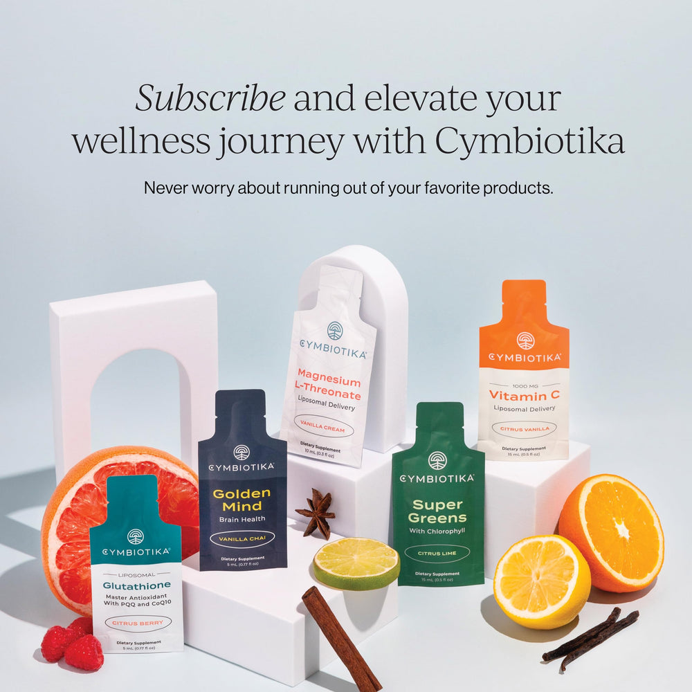 Lifestyle image of daily wellness routine with CYMBIOTIKA Colostrum