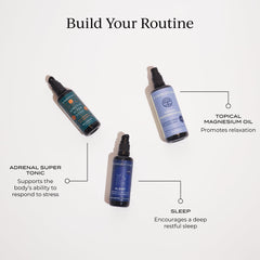 Applying magnesium oil spray to the arm