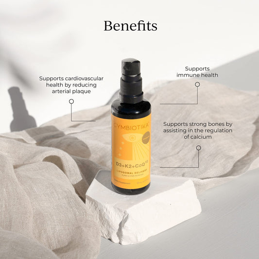 Liposomal delivery concept illustration for D3 K2 CoQ10