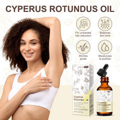 Cyperus Rotundus Oil applied to skin shows quick absorption and hydration.