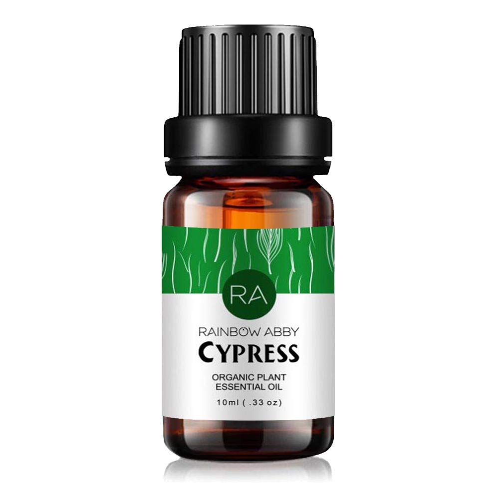 10ml Cypress essential oil bottle with label