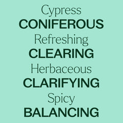 Cypress essential oil diluted for topical application
